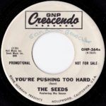 The Seeds "You're Pushing Too Hard" GNP-364x original version promo label