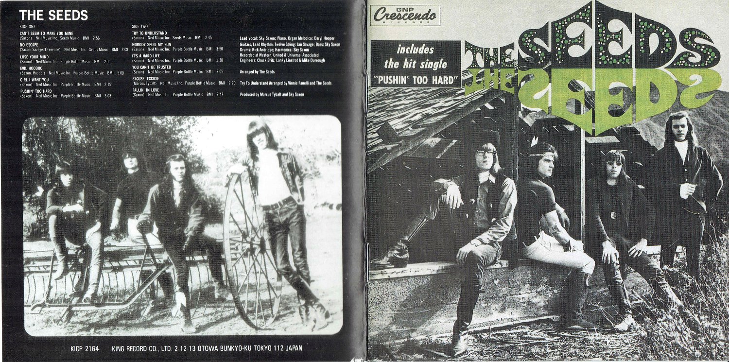 Back and front of the CD booklet.